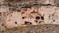 Ancient Christian churches in the rocks of Cappadocia. Turkey. Royalty Free Stock Photo