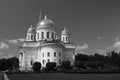 Ancient Christian Orthodox Church with golden domes Royalty Free Stock Photo