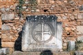 Ancient christian ruins in Delphi Royalty Free Stock Photo