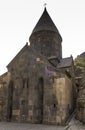 The Christian temple Geghard in the mountains of Armenia Royalty Free Stock Photo