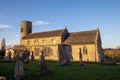 Ancient church building and cemetery. St Marys Roughton Royalty Free Stock Photo