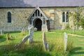 Ancient Church entrance, Laughton, Sussex, UK. All Saints Church. Royalty Free Stock Photo