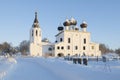 The ancient Church of the Epiphany in the village of Khopylevo. Yaroslavl region, Russia Royalty Free Stock Photo