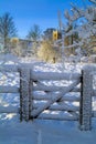 Ancient church and gate Royalty Free Stock Photo