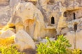 Ancient church, the largest rock-cut monastery of Cappadocia, Turkey Royalty Free Stock Photo