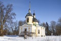 Ancient Church of the Life-Giving Trinity (1755). Gostilitsy. Leningrad region Royalty Free Stock Photo