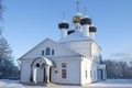 The ancient Church of the Life-Giving Trinity (1787), Zavidovo. Tver region, Russia Royalty Free Stock Photo