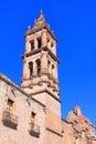 Ancient church in morelia michoacan, mexico. Royalty Free Stock Photo