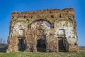 Ancient church ruins beeing demolished