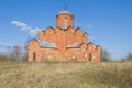 The ancient Church of the Savior on Kovalev. Veliky Novgorod