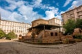 Ancient church of St. George set among the buildings in the center of Sofia Bulgaria Royalty Free Stock Photo