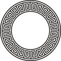 Ancient circular design in black and white Royalty Free Stock Photo