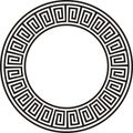 Ancient circular design in black and white