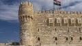 An ancient Citadel of Qaitbay in Alexandria. Royalty Free Stock Photo