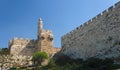 Ancient citadel and Tower of David in Jerusalem Royalty Free Stock Photo