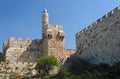 Ancient citadel and Tower of David in Jerusalem Royalty Free Stock Photo