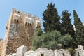 Ancient citadel and Tower of David in Jerusalem Royalty Free Stock Photo
