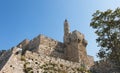 Ancient citadel and Tower of David in Jerusalem Royalty Free Stock Photo