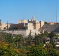 Ancient citadel and Tower of David in Jerusalem Royalty Free Stock Photo