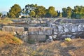 Ancient city at Eretria Euboea Greece