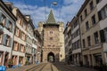 The ancient city gate Spalentor, Basel, Switzerland