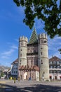 The ancient city gate Spalentor in Basel, Switzerland