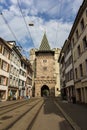 The ancient city gate Spalentor, Basel, Switzerland