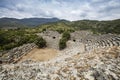 Ancient city of Kaunos, Dalyan valley, Turkey. Kaunos Latin: Caunus was a city of ancient Caria and in Anatolia