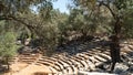 Ancient city of Kedrai in Sedir island, Turkey. Ancient ruins in Sedir island