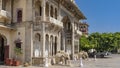 Ancient City Palace. Jaipur. A beautiful building with columns, arches, balconies