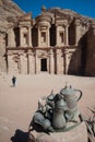 The ancient city of Petra in Jordan Royalty Free Stock Photo