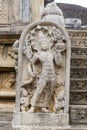 Polonnaruwa, Sri Lanka: 03/17/2019: Ancient City of Polonnaruwa temple of the tooth statue of female god. A world heritage UNESCO