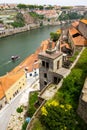 Ancient city Porto, river, boat Royalty Free Stock Photo