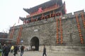 The ancient city wall of Jingzhou, Hubei Province