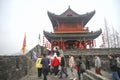 The ancient city wall of Jingzhou, Hubei Province