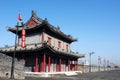 Ancient city wall of Xian, China Royalty Free Stock Photo