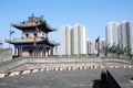 Ancient city wall of Xian, China Royalty Free Stock Photo