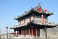 Ancient city wall of Xian, China Royalty Free Stock Photo