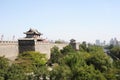 Ancient city wall of Xian, China Royalty Free Stock Photo