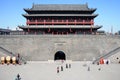 Ancient city wall of Xian, China Royalty Free Stock Photo