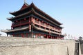 Ancient city wall of Xian, China Royalty Free Stock Photo