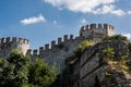 City walls of Constantinople in Istanbul, Turkey Royalty Free Stock Photo