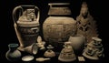 Ancient Civilization Artifacts and Ruins: A Testament to Ingenuity and Creativity, Made with Generative AI