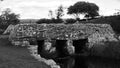 Ancient clapper bridge on Dartmoor in South West England