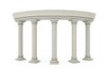Ancient Classic Greek Column Arc. 3d Rendering