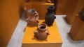 Ancient clay mexican vessels