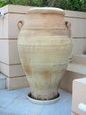 Ancient clay Minoan amphora in Crete, Greece Royalty Free Stock Photo