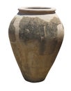 Ancient clay Minoan amphora in Crete, Greece Royalty Free Stock Photo