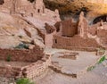 Ancient Cliff dwellings in Mesa Verde National Park Royalty Free Stock Photo