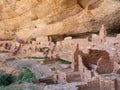 Ancient Cliff dwellings in Mesa Verde National Park Royalty Free Stock Photo